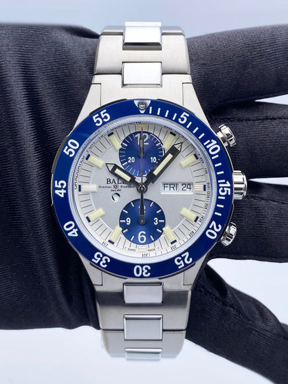 Ball Roadmaster Rescue Chronograph 42mm White Dial Mens Watch Box Papers - Watches