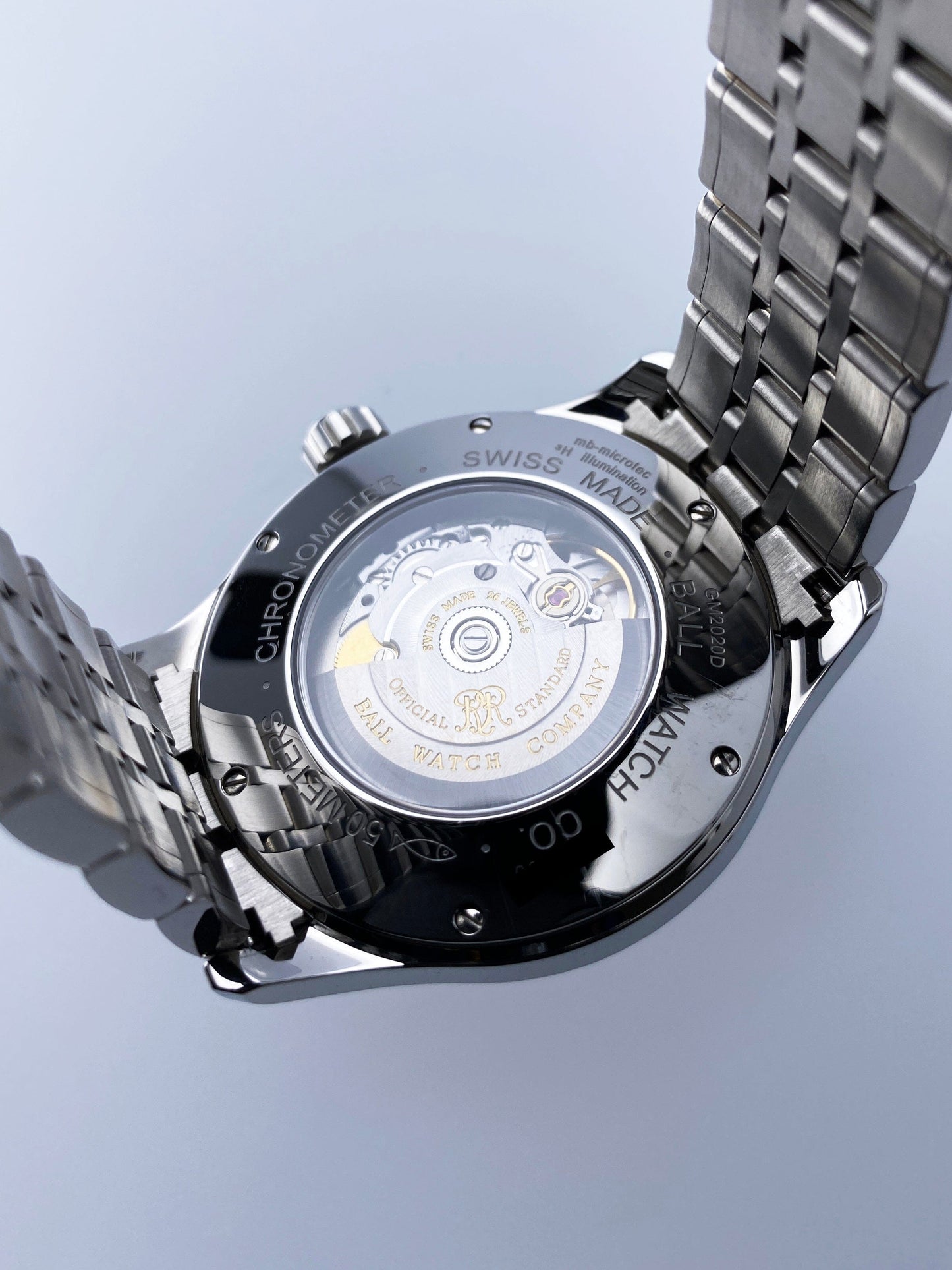 BALL Worldtime GM2020D-S1CJ-BK Mens Watch Box Papers - Wristwatch