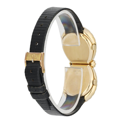 Baume & Mercier Art Deco Stone Dial Two Time zone Ladies Watch