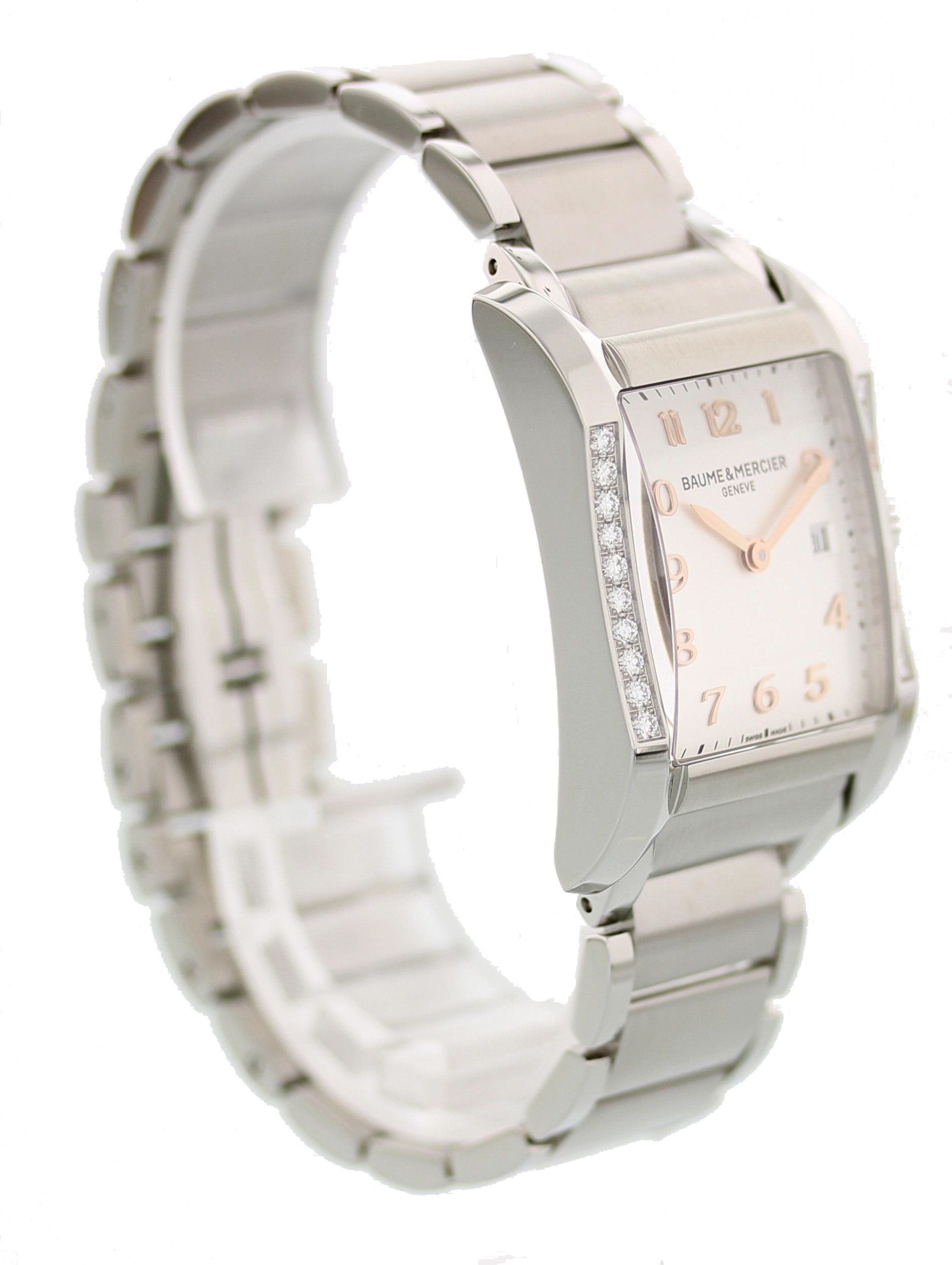 Baume & Mercier Hampton Milleis MOA10023 Steel Diamonds Ladies Watch - Wristwatch