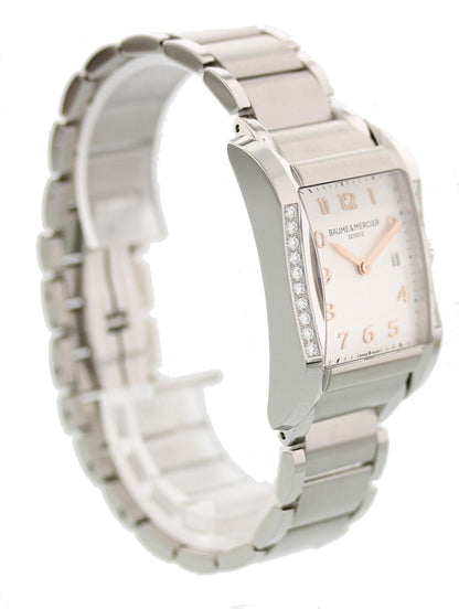 Baume & Mercier Hampton Milleis MOA10023 Steel Diamonds Ladies Watch - Wristwatch