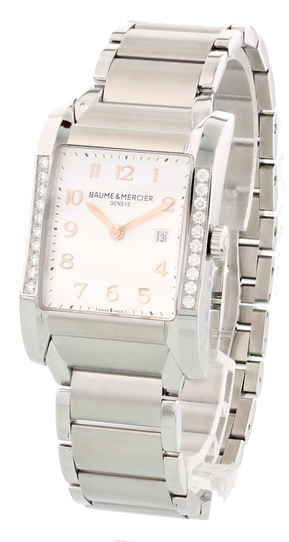 Baume & Mercier Hampton Milleis MOA10023 Steel Diamonds Ladies Watch - Wristwatch