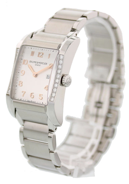 Baume & Mercier Hampton Milleis MOA10023 Steel Diamonds Ladies Watch - Wristwatch