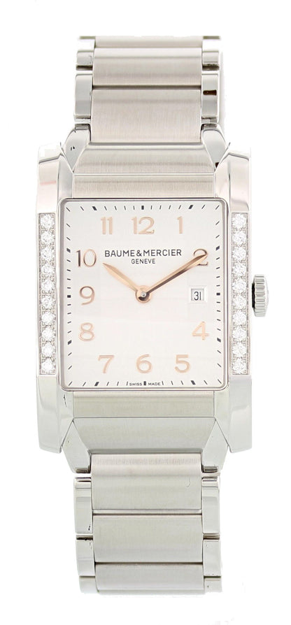 Baume & Mercier Hampton Milleis MOA10023 Steel Diamonds Ladies Watch - Wristwatch