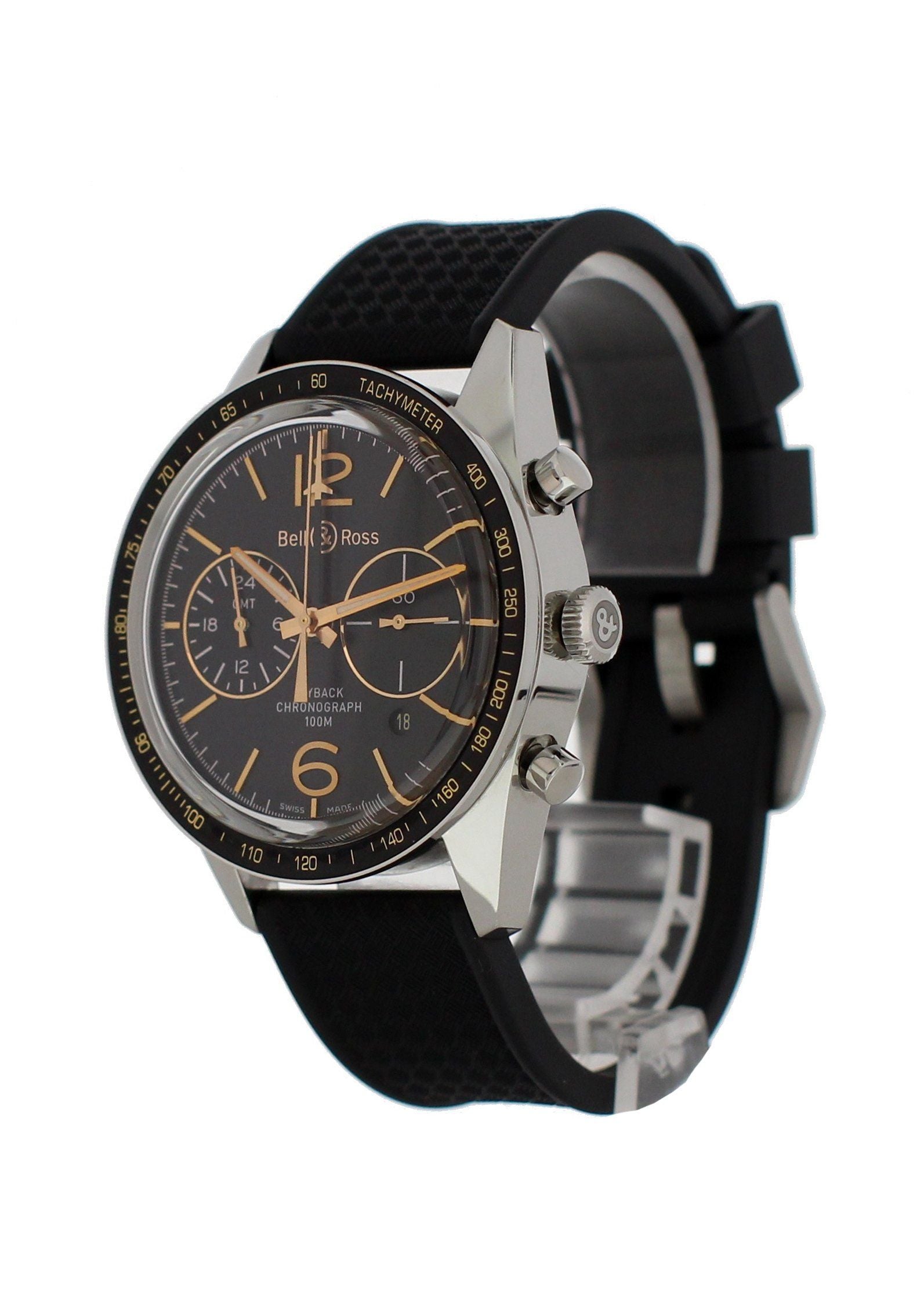 Bell And Ross Vintage Sport BR-126-55-SP GMT Flyback Men's Watch