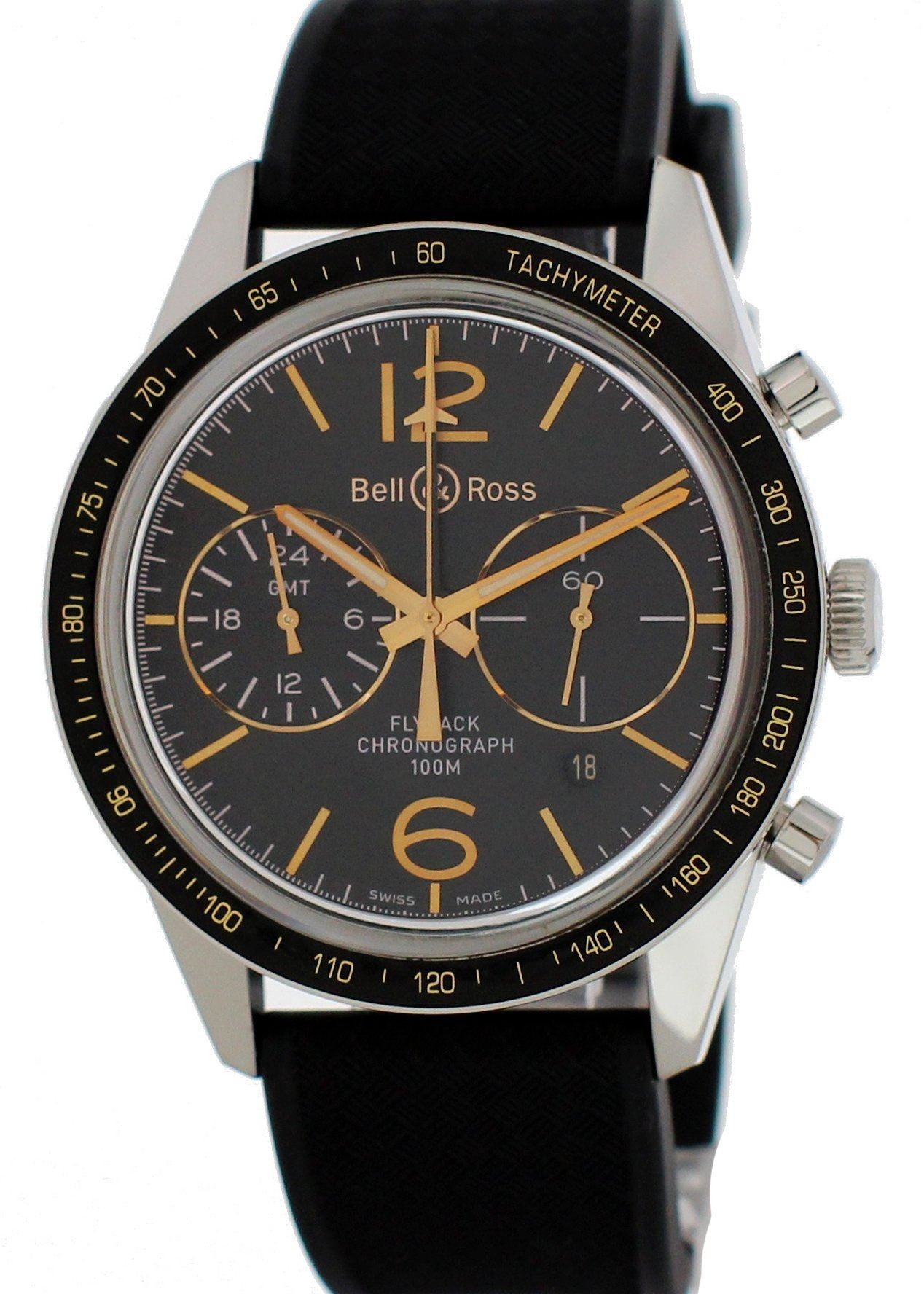 Bell And Ross Vintage Sport BR-126-55-SP GMT Flyback Men's – Phigora