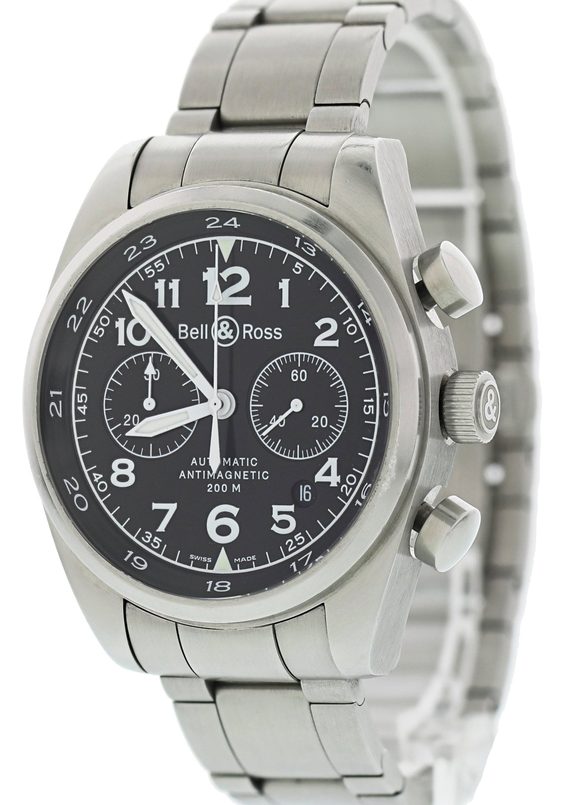 Bell & Ross Chronograph 126.Xl Mens Watch - Virtual