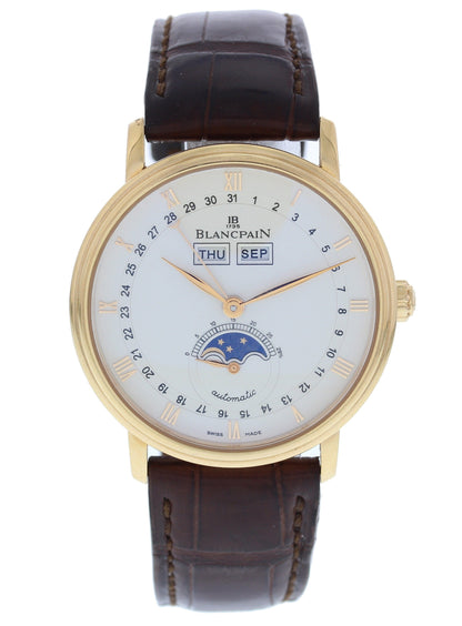 Blancpain Villeret 6263A-3642 18k Rose Gold Complete Calendar Moonphase - Wristwatch
