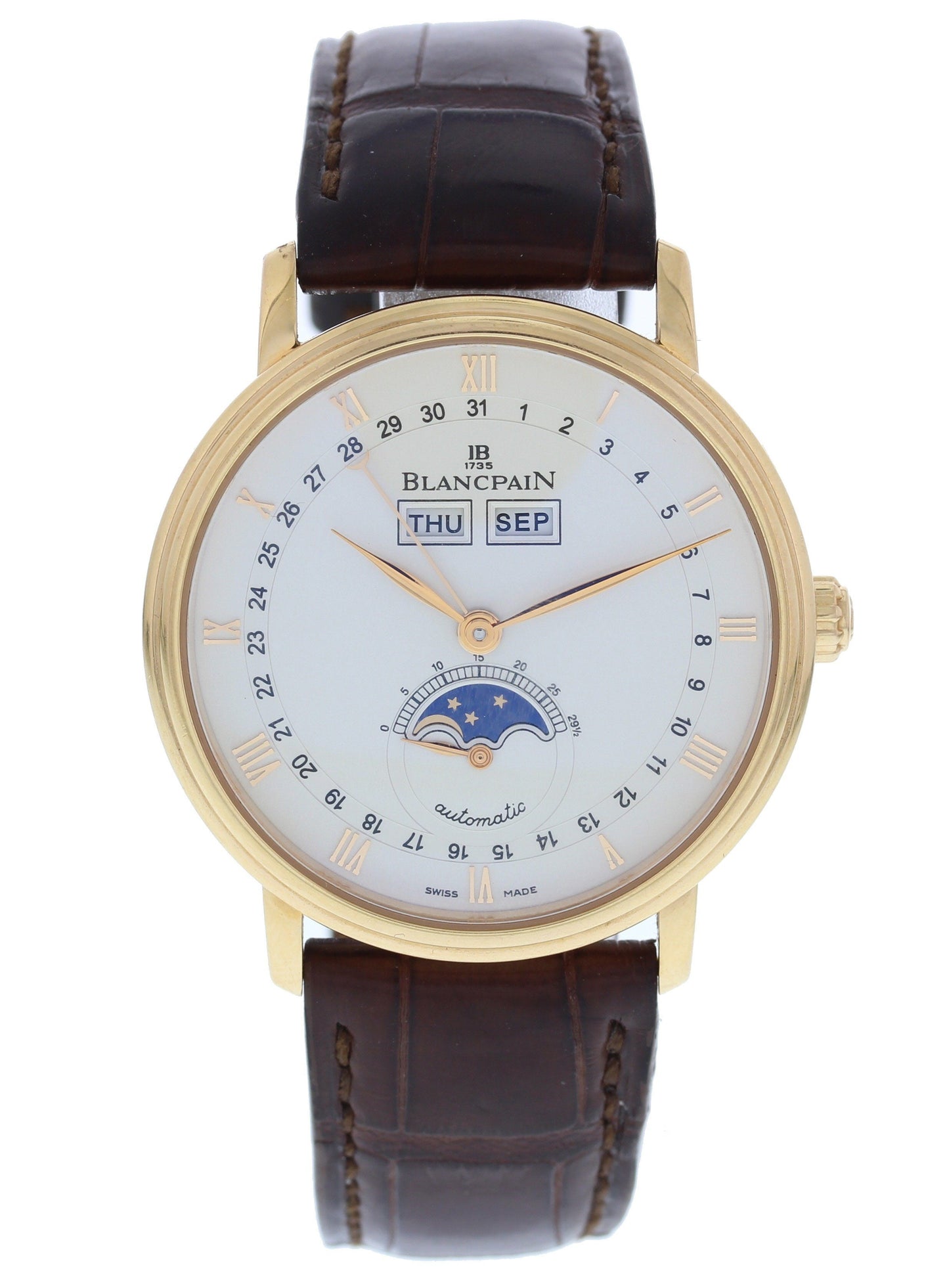 Blancpain Villeret 6263A-3642 18k Rose Gold Complete Calendar Moonphase - Wristwatch