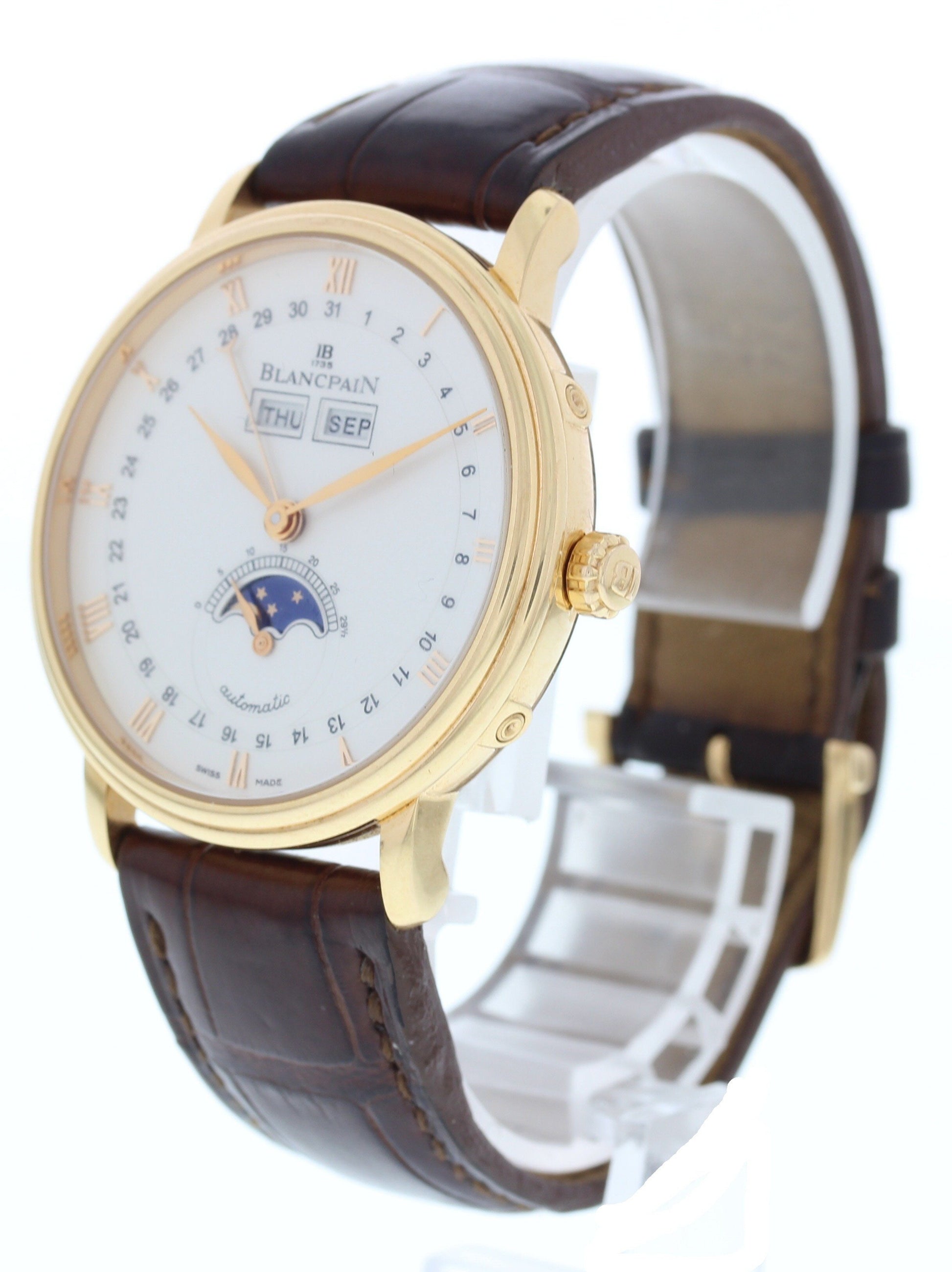 Blancpain Villeret 6263A-3642 18k Rose Gold Complete Calendar Moonphase - Wristwatch