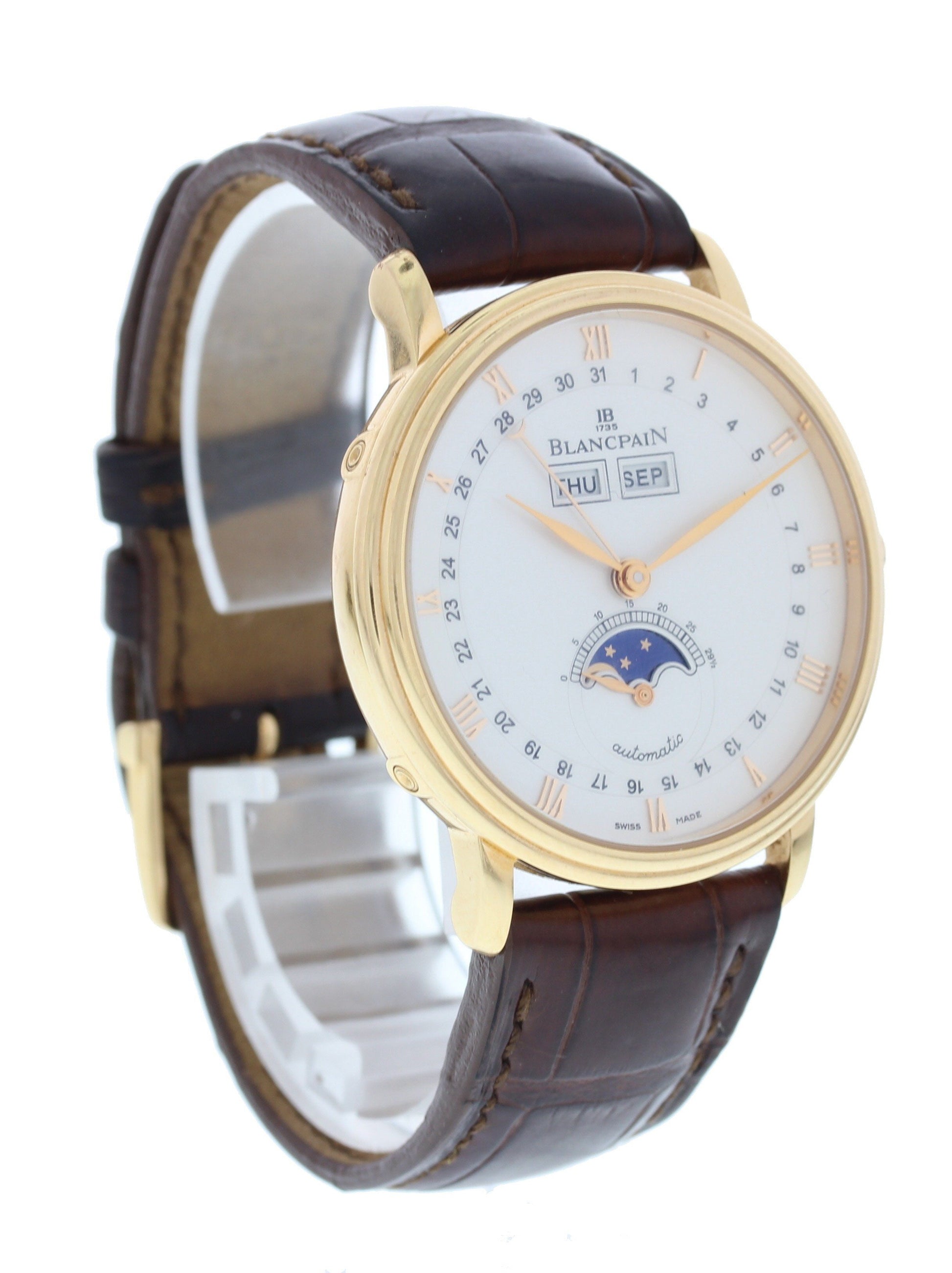 Blancpain Villeret 6263A-3642 18k Rose Gold Complete Calendar Moonphase - Wristwatch