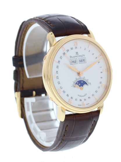 Blancpain Villeret 6263A-3642 18k Rose Gold Complete Calendar Moonphase - Wristwatch