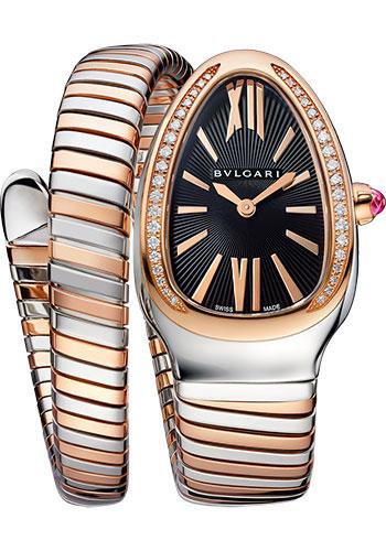Bvlgari Serpenti 102680 Tubogas Rose Gold & Steel Box Paper - Wristwatch