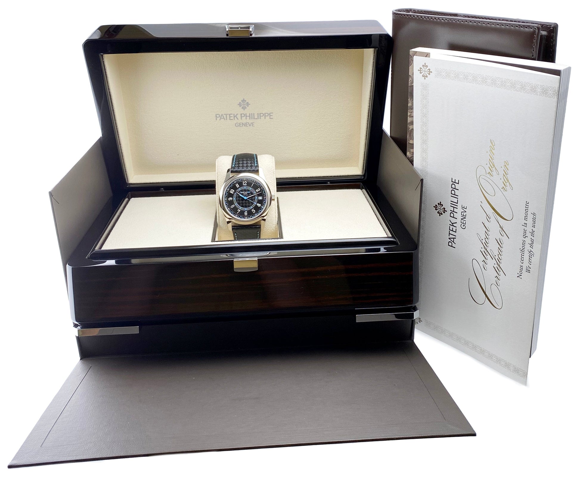 Patek Philippe Calatrava 6007G-011 Blue Mens Watch Box Papers - Watches