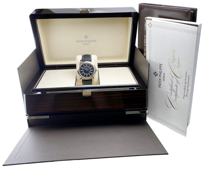 Patek Philippe Calatrava 6007G-011 Blue Mens Watch Box Papers - Watches