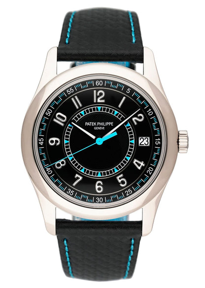 Patek Philippe Calatrava 6007G-011 Blue Mens Watch Box Papers - Watches