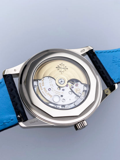 Patek Philippe Calatrava 6007G-011 Blue Mens Watch Box Papers - Watches