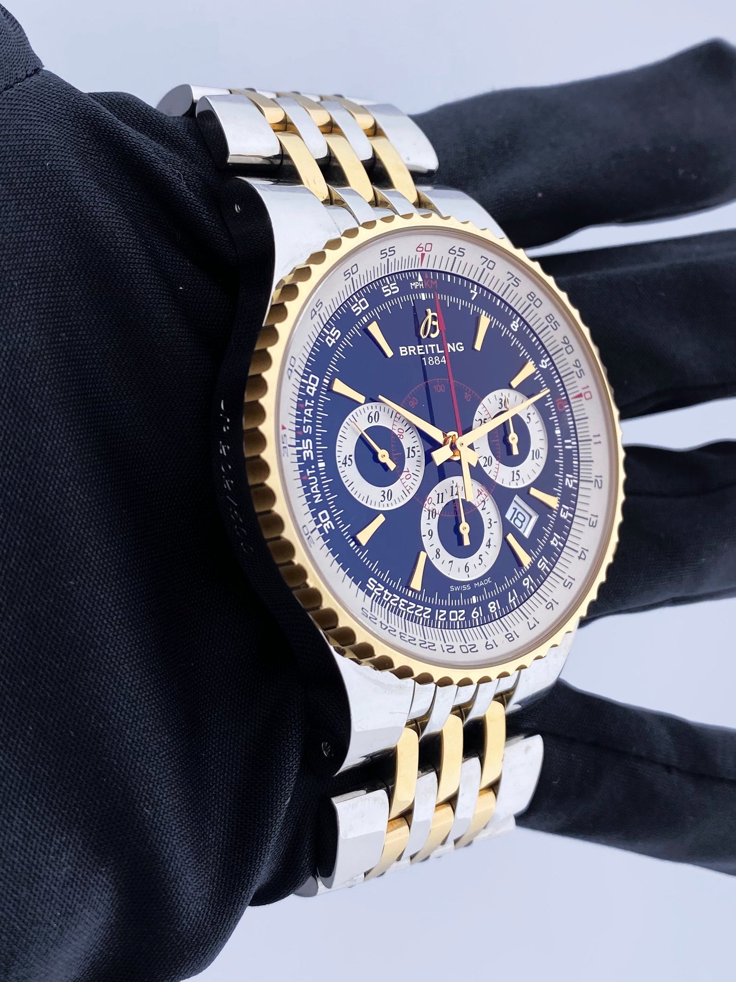 Breathing Montbrillant 47 Limited Edition Two-tone Mens Watch Box Papers