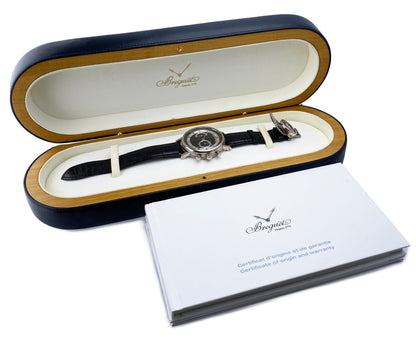 Breguet Classique 5287 Chronograph White Gold Mens Watch Box Papers