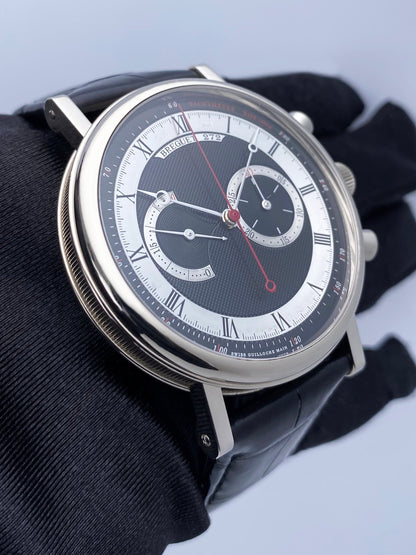 Breguet Classique 5287 Chronograph White Gold Mens Watch Box Papers