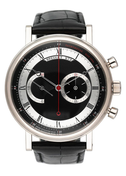Breguet Classique 5287 Chronograph White Gold Mens Watch Box Papers