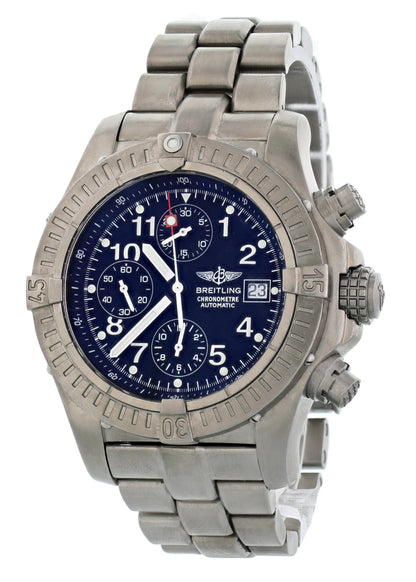 Breitling Avenger Chronograph E13360 Titanium Mens Watch - Wristwatch