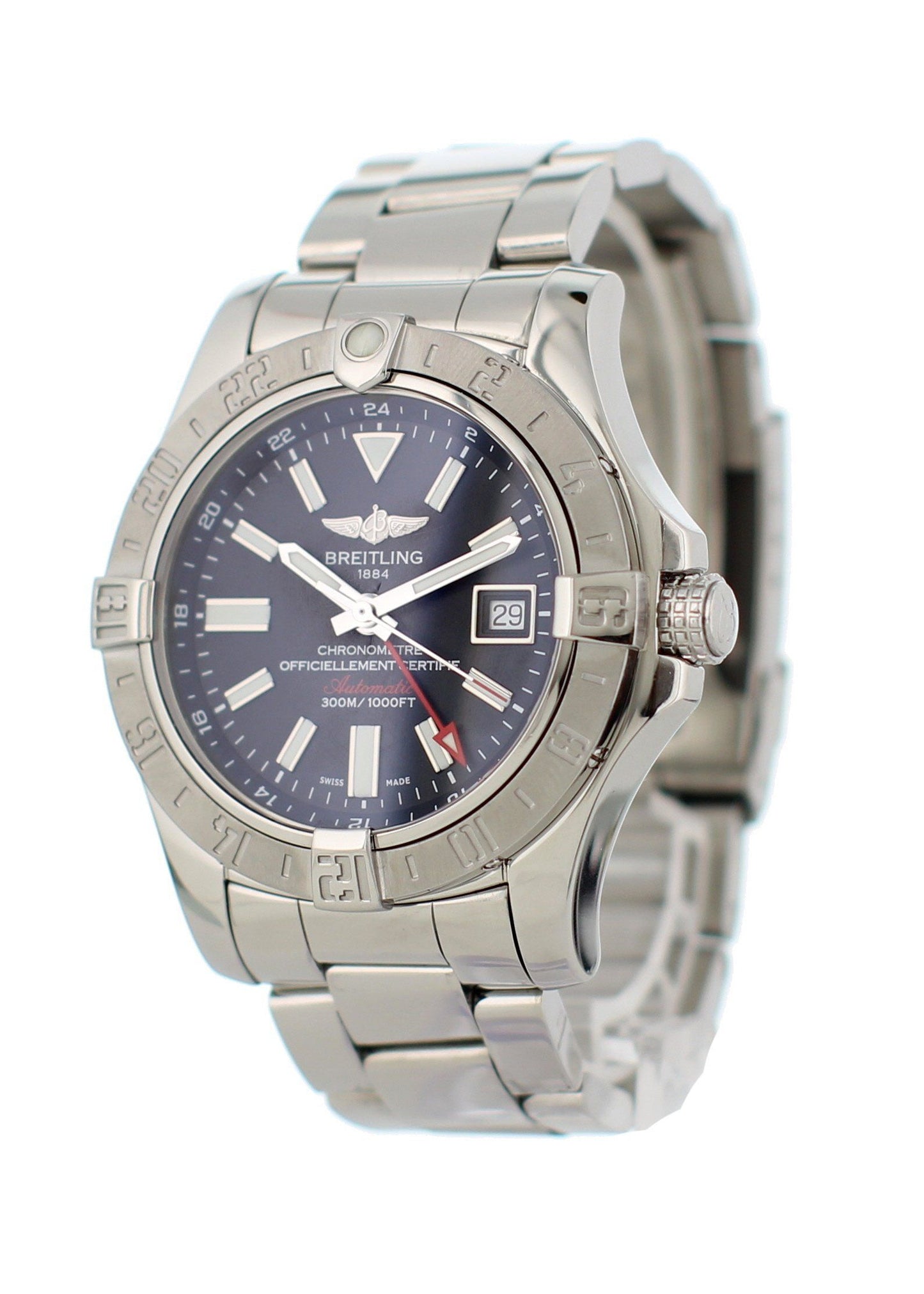 Breitling Avenger II GMT A32390 Mens Watch Box Papers - Virtual