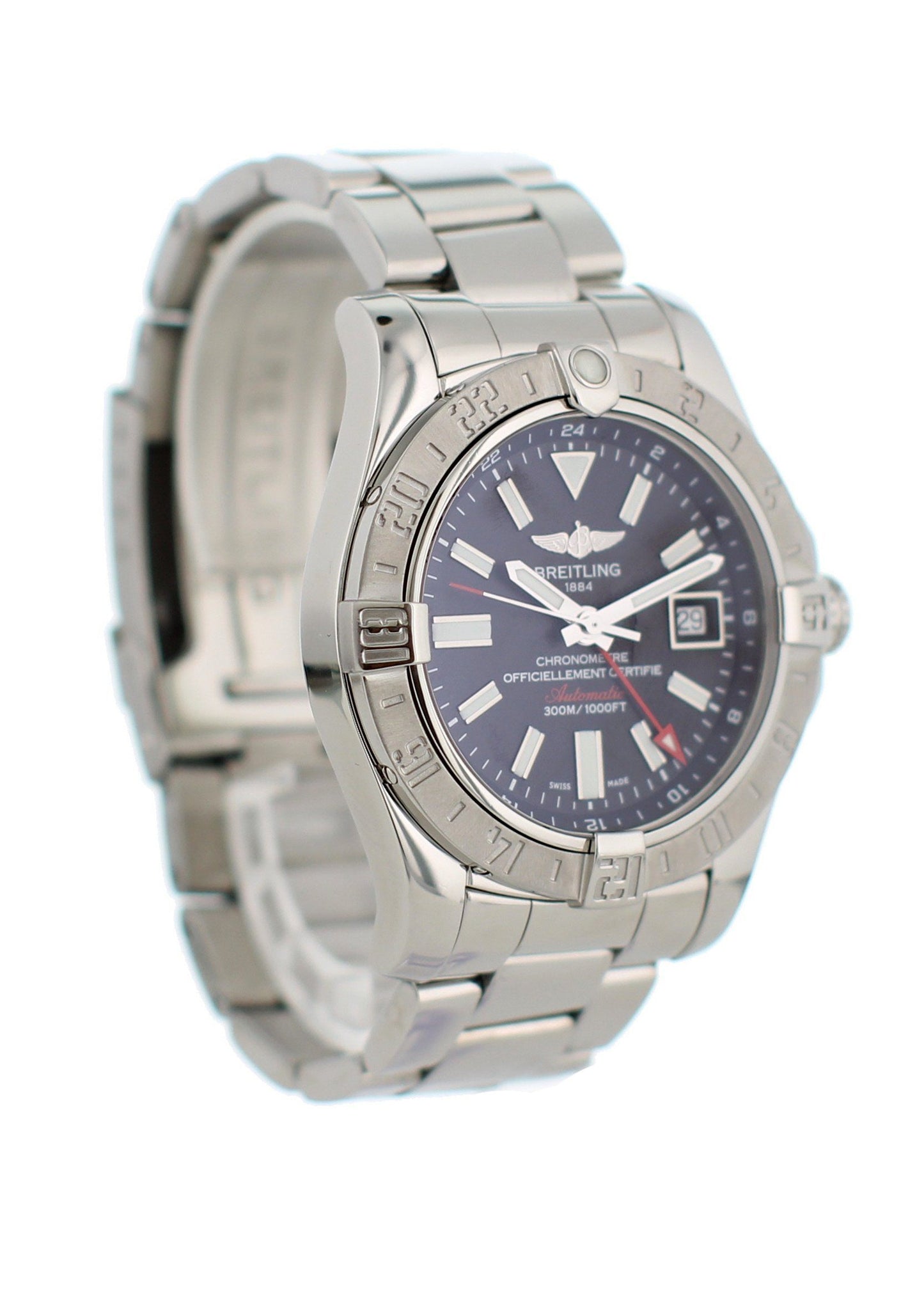 Breitling Avenger II GMT A32390 Mens Watch Box Papers - Virtual