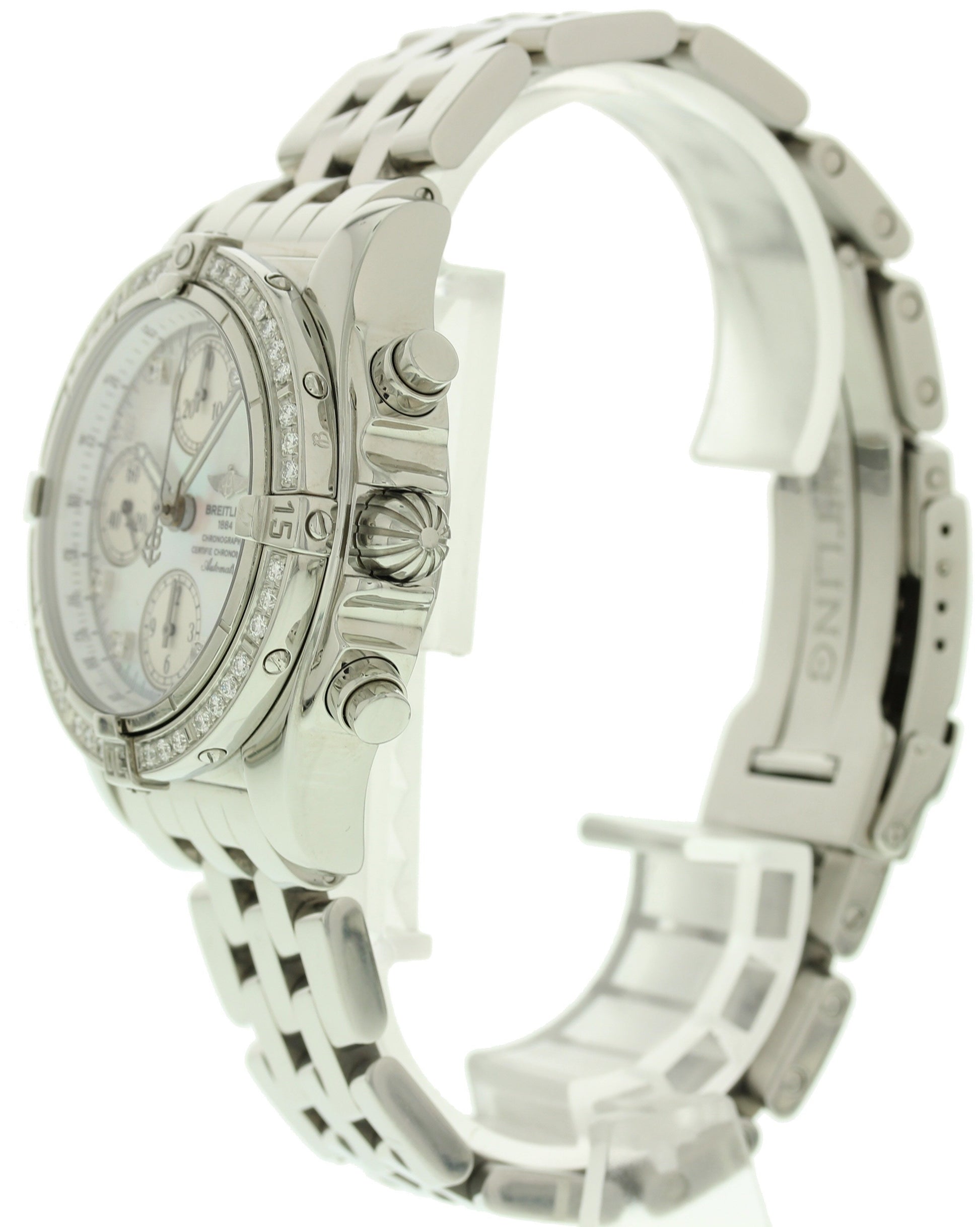 Breitling Chrono Cockpit A1335753 Diamonds w/ Papers - Wristwatch