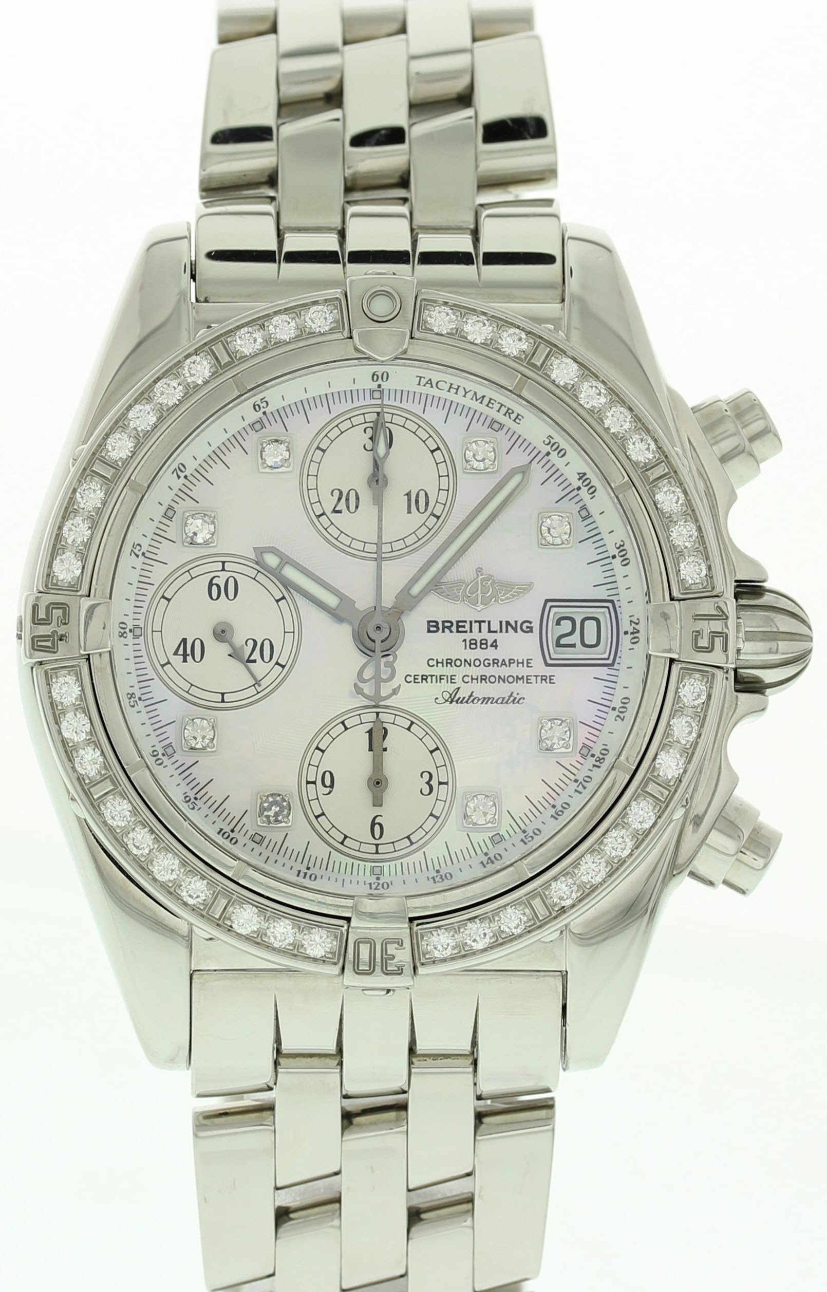 Breitling Chrono Cockpit A1335753 Diamonds w/ Papers - Wristwatch