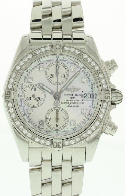 Breitling Chrono Cockpit A1335753 Diamonds w/ Papers - Wristwatch