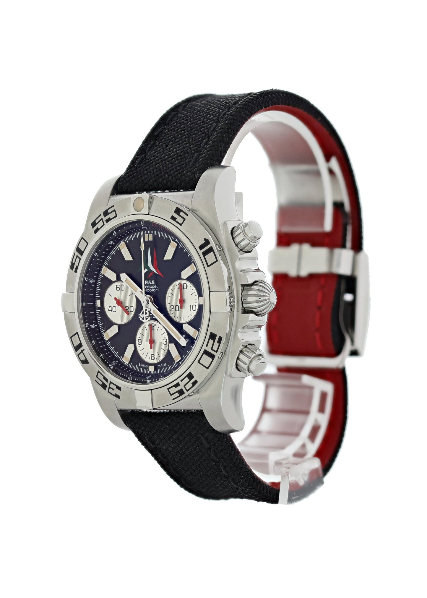 Breitling Chronomat 01 AB0110 P.A.N Frecce Tricolore Mens Watch Box Papers