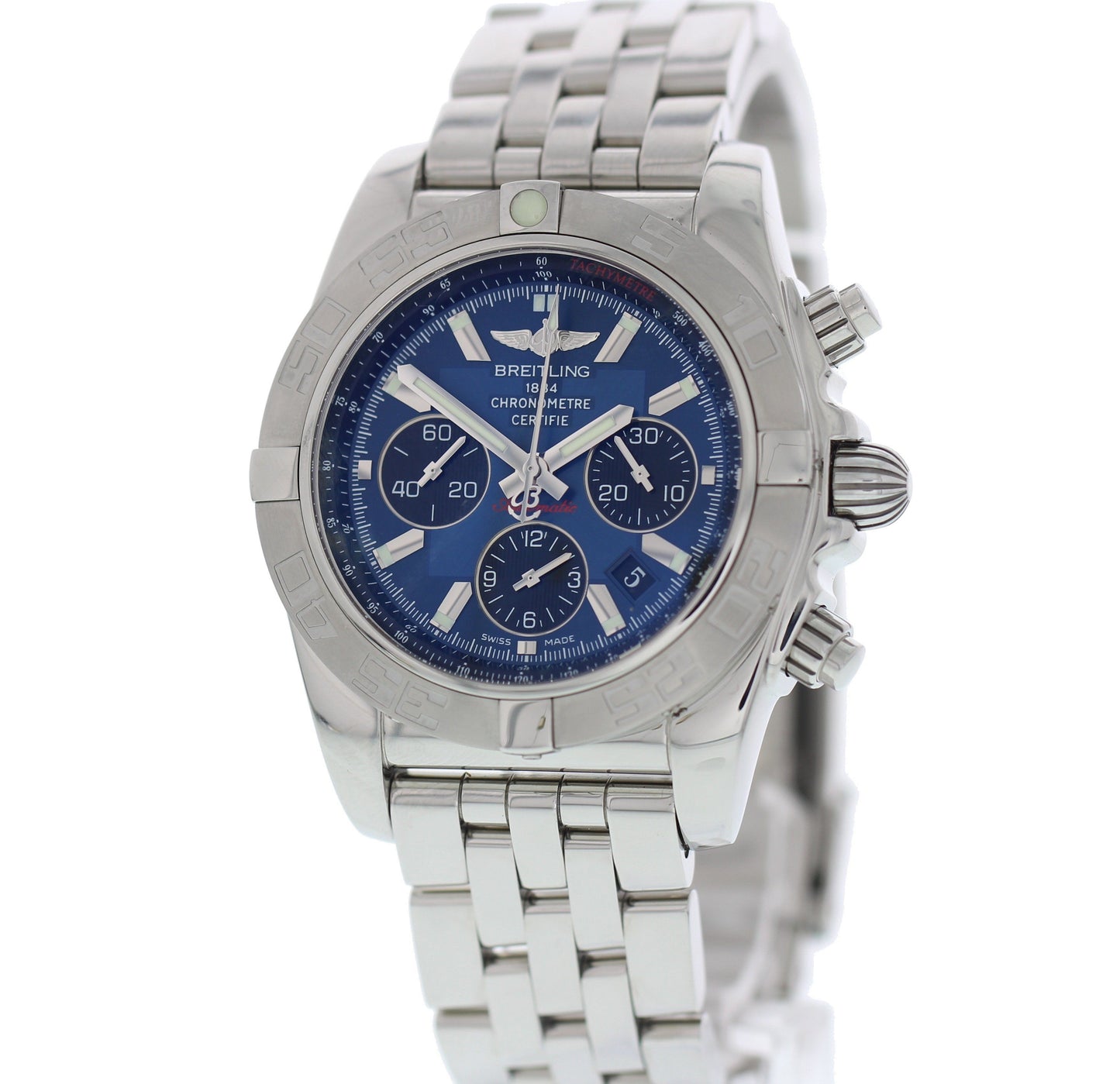 Breitling Chronomat 44 Stainless Steel AB0110 w/ Papers