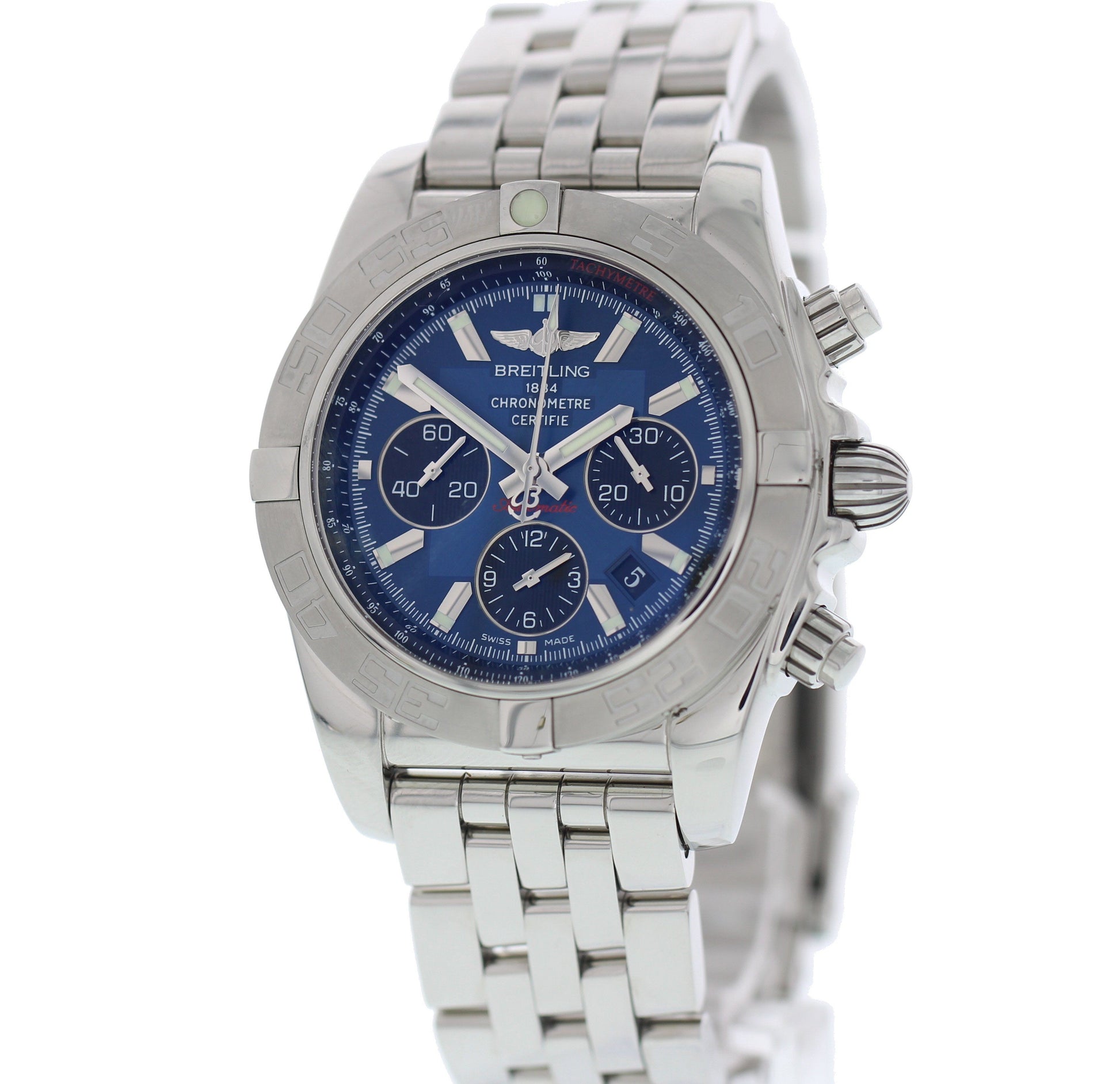 Breitling Chronomat 44 Stainless Steel AB0110 w/ Papers