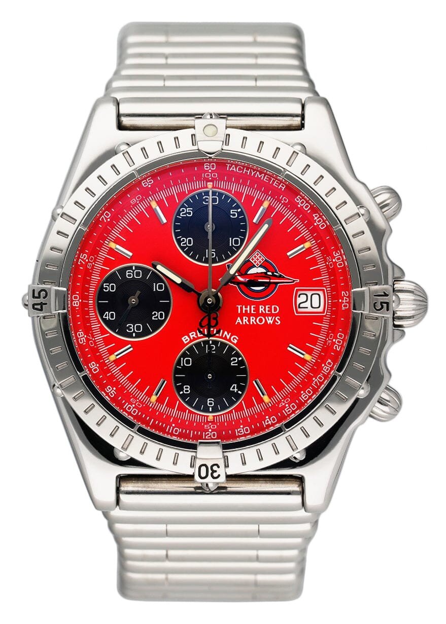 Breitling Chronomat A13050.1 "The Red Arrows" 40mm Stainless Steel Mens Watch
