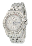 Breitling Chronomat Evolution A13356 Diamond Bezel Mens Watch - Wristwatch