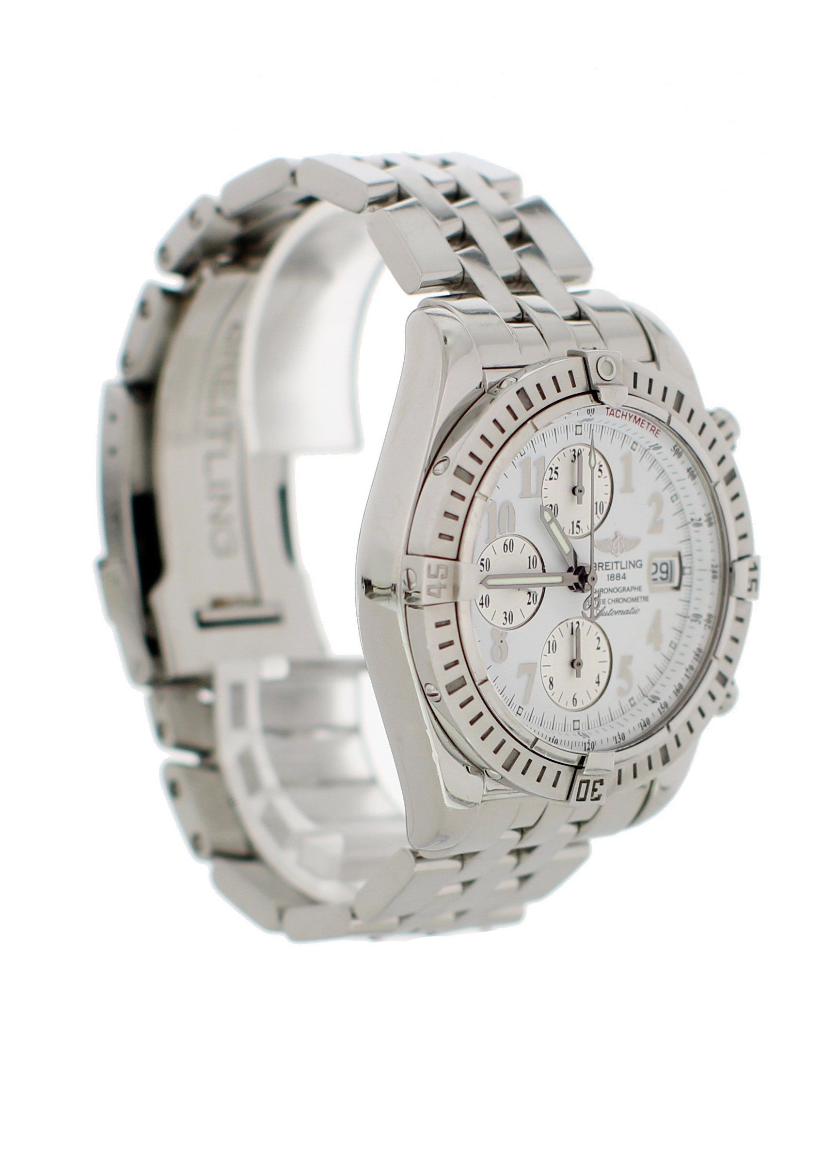Breitling Chronomat Evolution A13356 Mens Watch Box Papers - Wristwatch