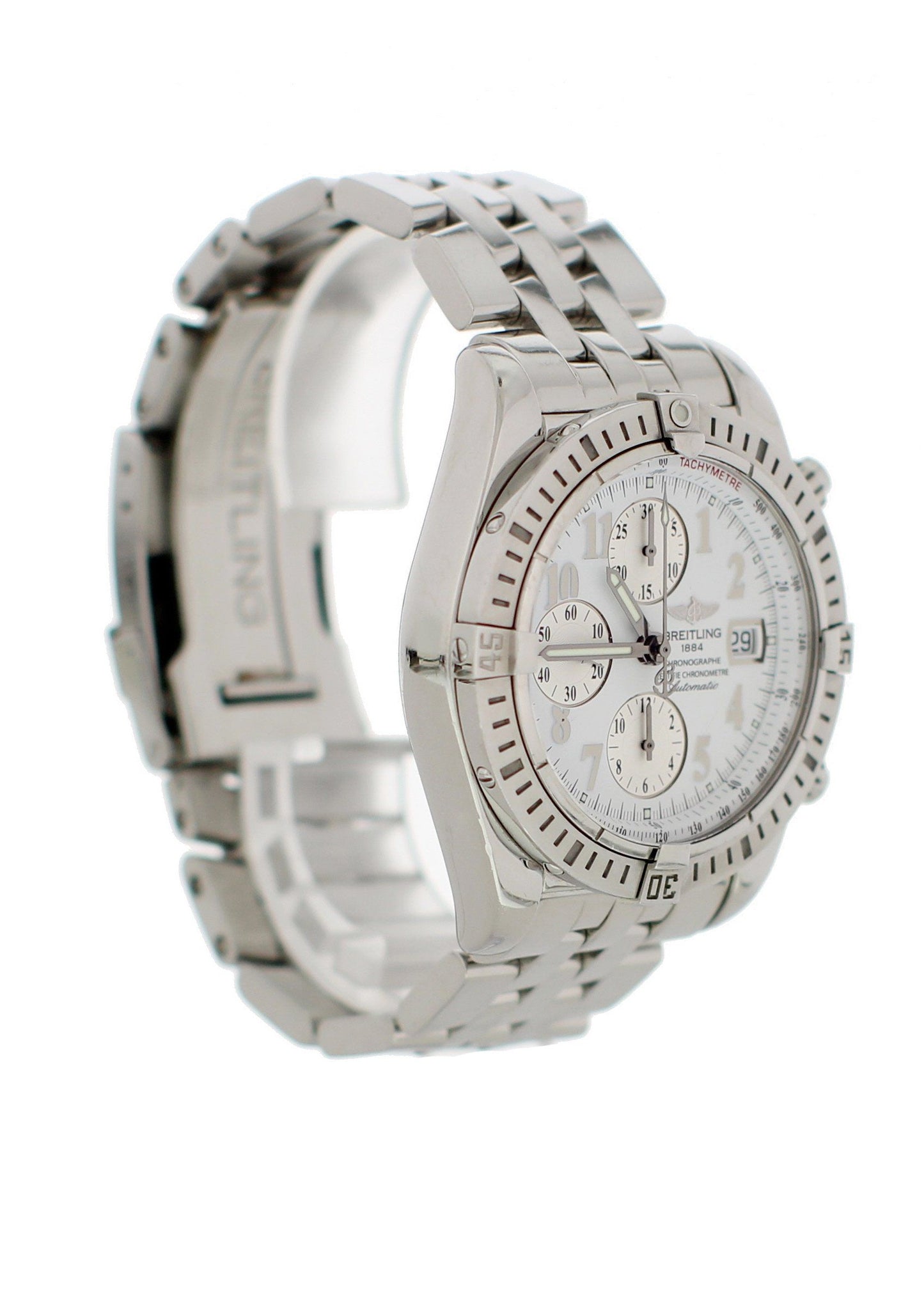 Breitling Chronomat Evolution A13356 Mens Watch Box Papers - Wristwatch