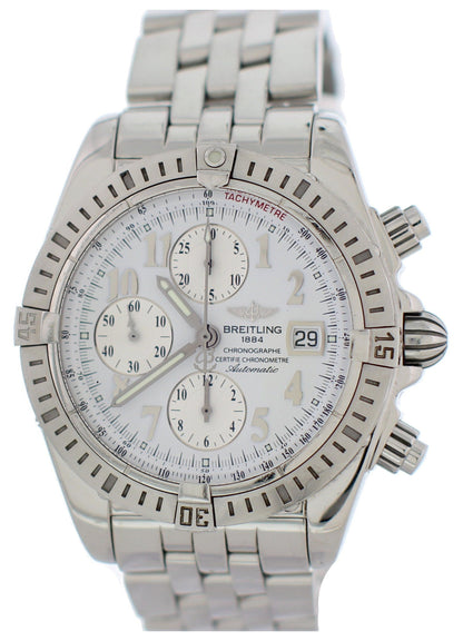 Breitling Chronomat Evolution A13356 Mens Watch Box Papers - Wristwatch