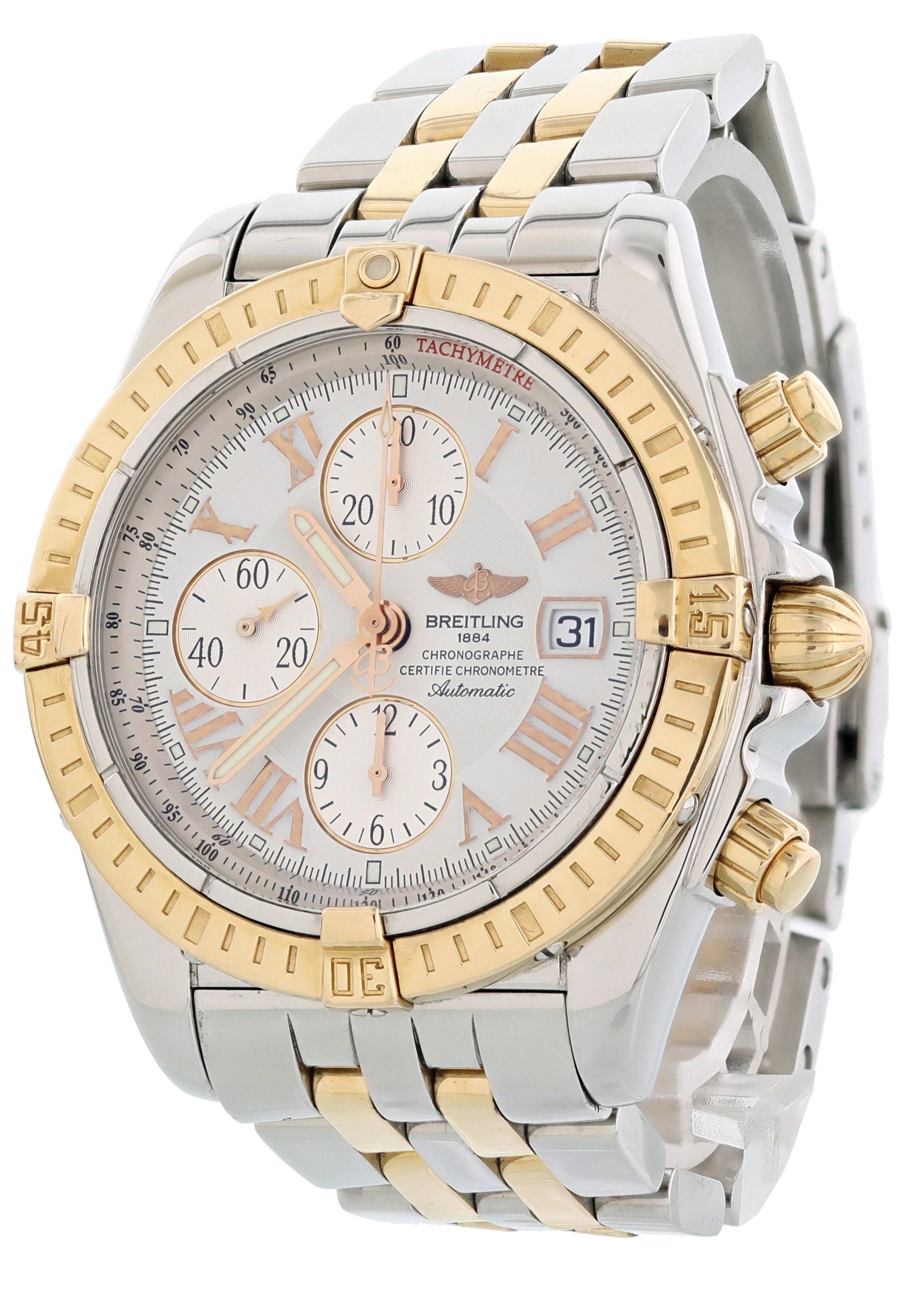 Breitling Chronomat Evolution C13356 Mens Watch Box Papers - Wristwatch