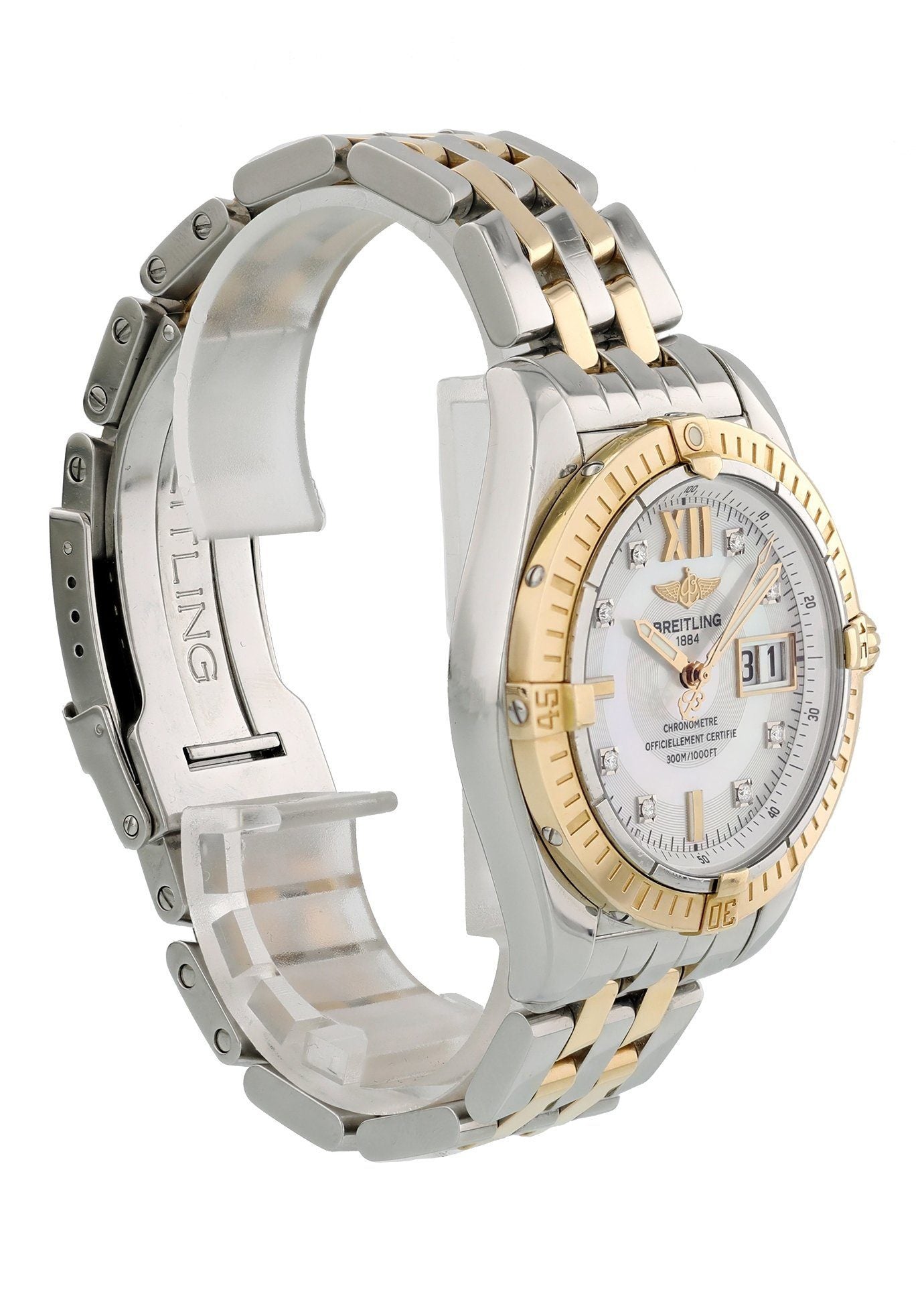Breitling Galactic C49350 MOP Dial Box Papers