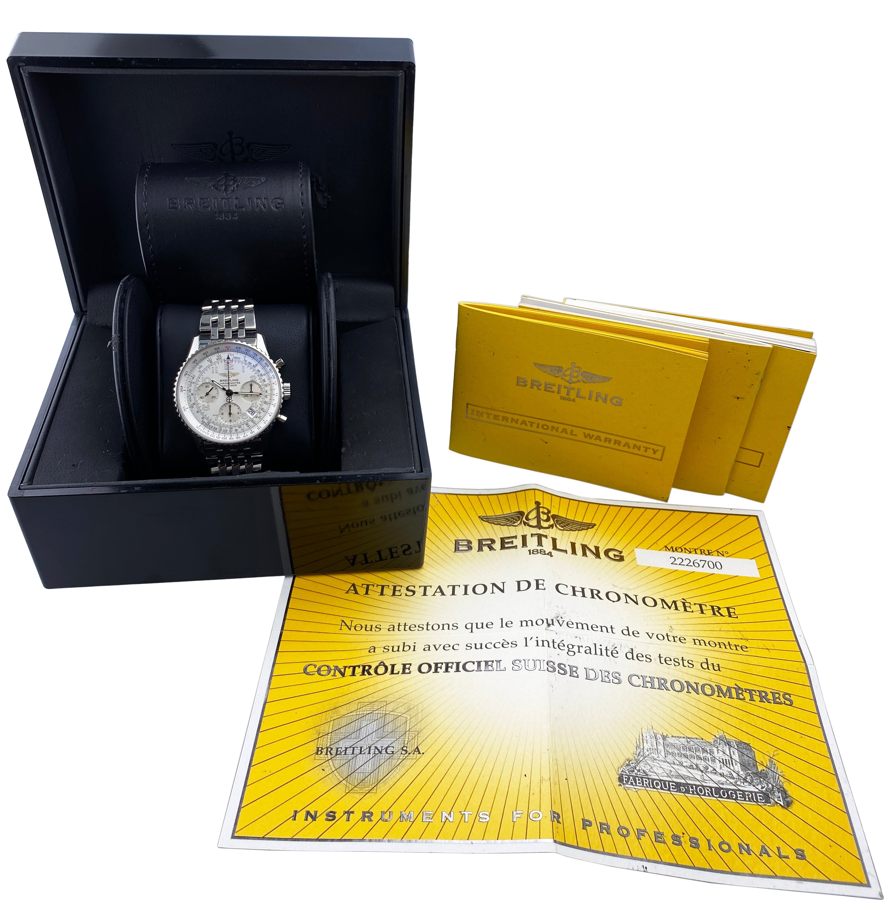 Breitling Navitimer A2332212 Stainless Steel Mens Watch Box – Phigora