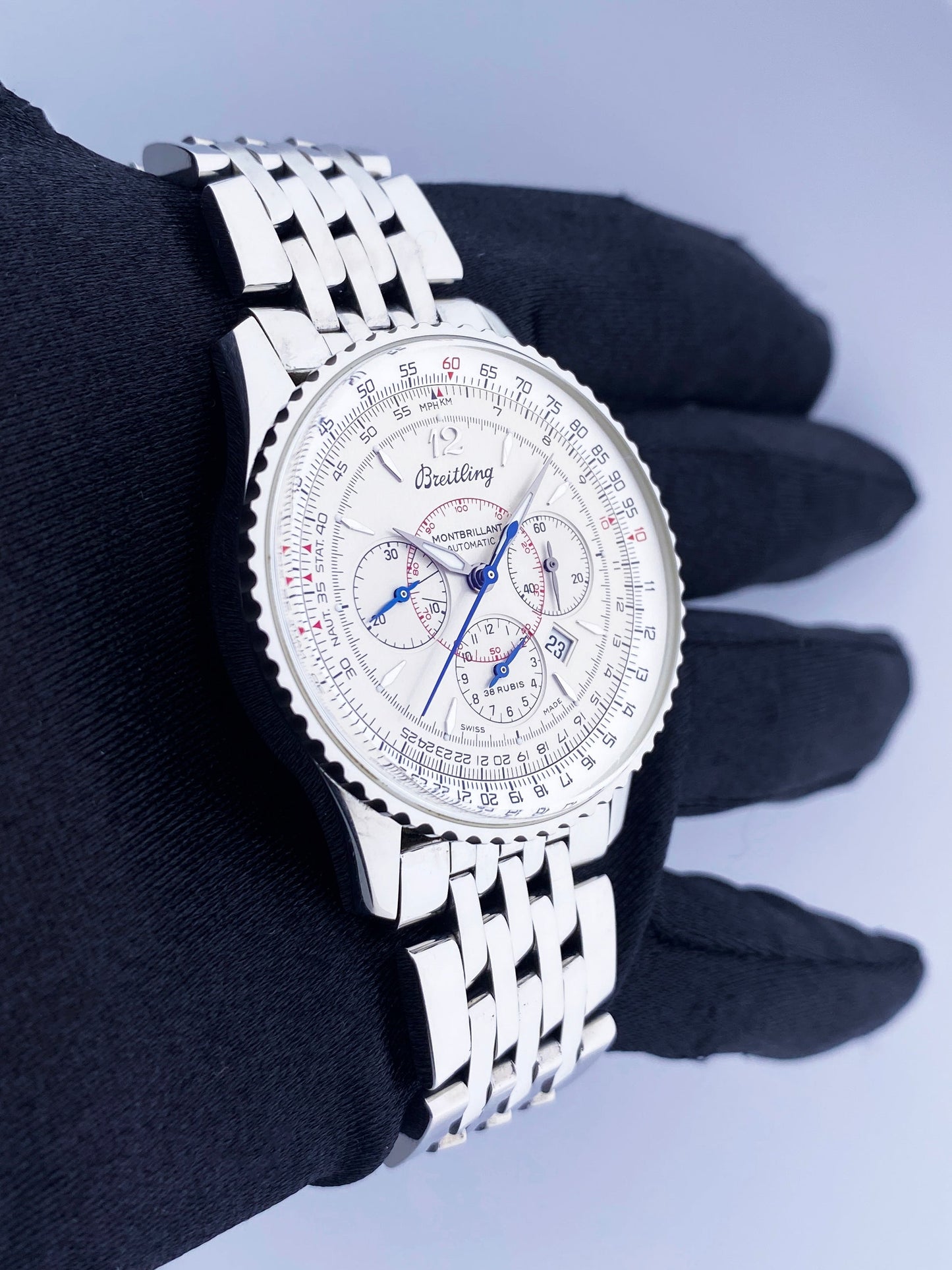 Breitling Navitimer Montbrillant A41330 Chronograph Steel Mens Watch