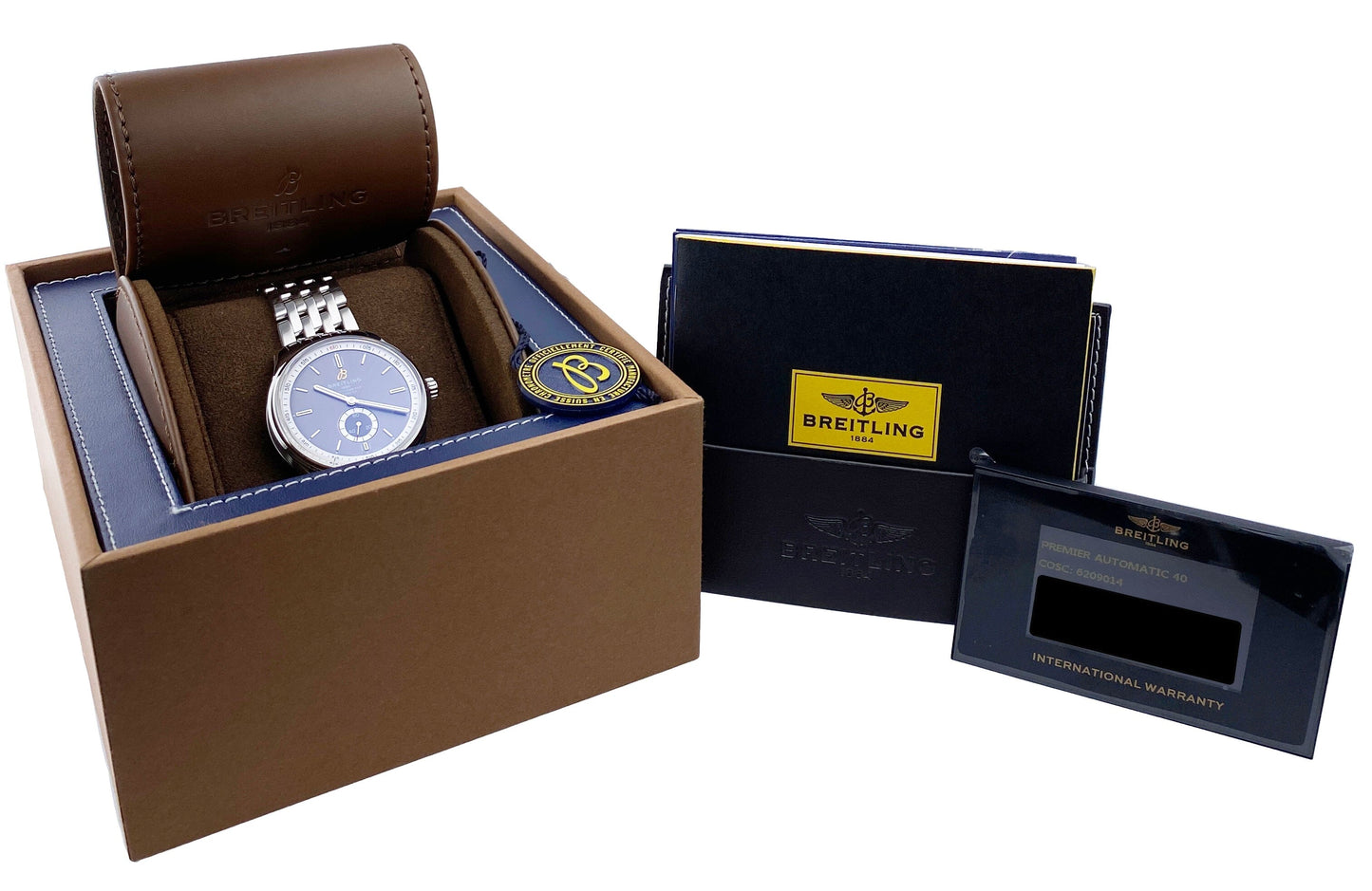 Breitling Premier Automatic 40 A37340 Mens Watch Box Papers - Virtual