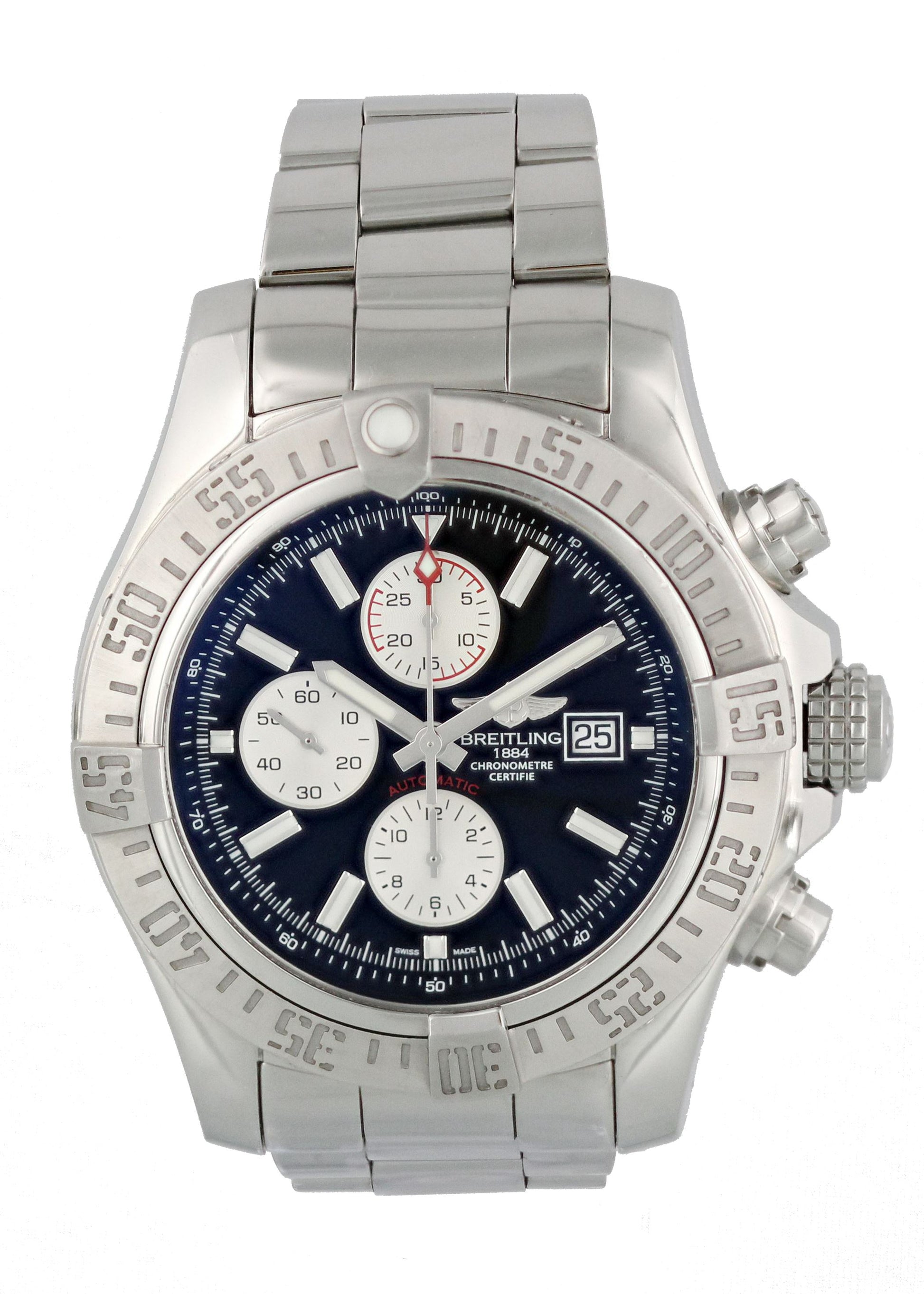 Breitling Super Avenger II A13371 Men Watch Original Papers