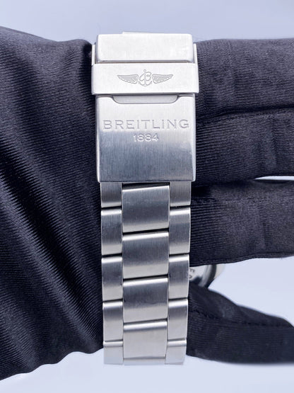 Breitling Superocean 44 A17391 Black Dial Steel Mens Watch Box Papers - Watches