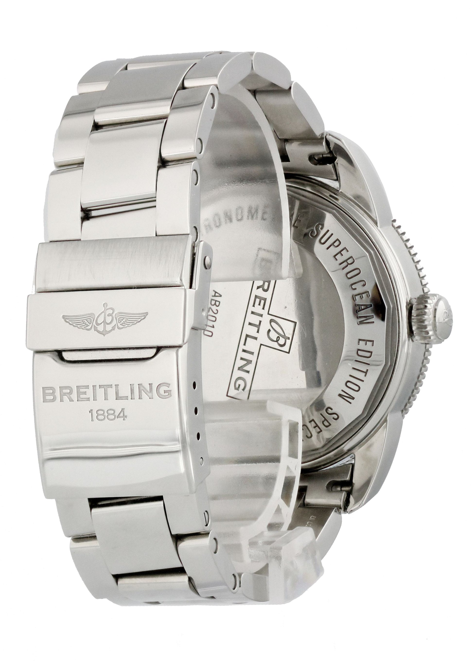 Breitling SuperOcean AB2010 Men Watch Box Papers - Wristwatch