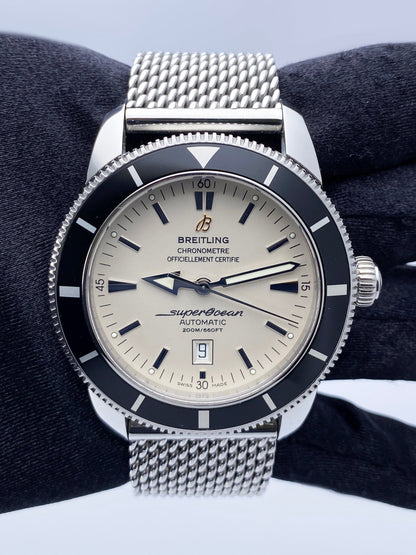 Breitling Superocean Heritage 46 A17320 White Dial Mens Watch Box Papers