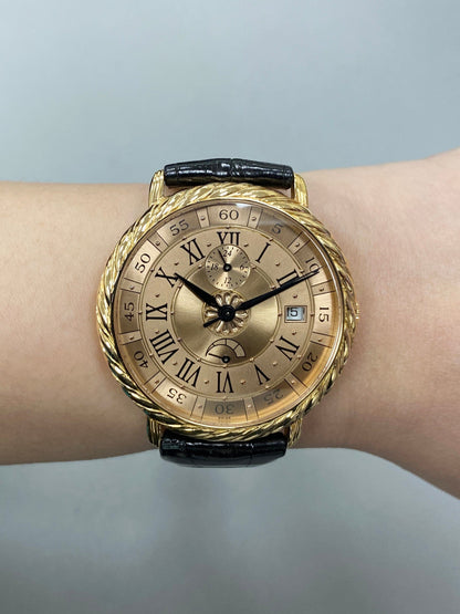 Buccellati Audachron 5114 18K Rose Gold Mens Watch With Papers