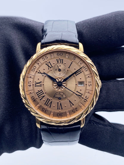 Buccellati Audachron 5114 18K Rose Gold Mens Watch With Papers